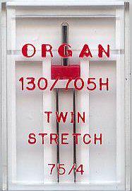 Organ 1x Twin/Stretch Machinenaald nr 75/4, 10 doosjes